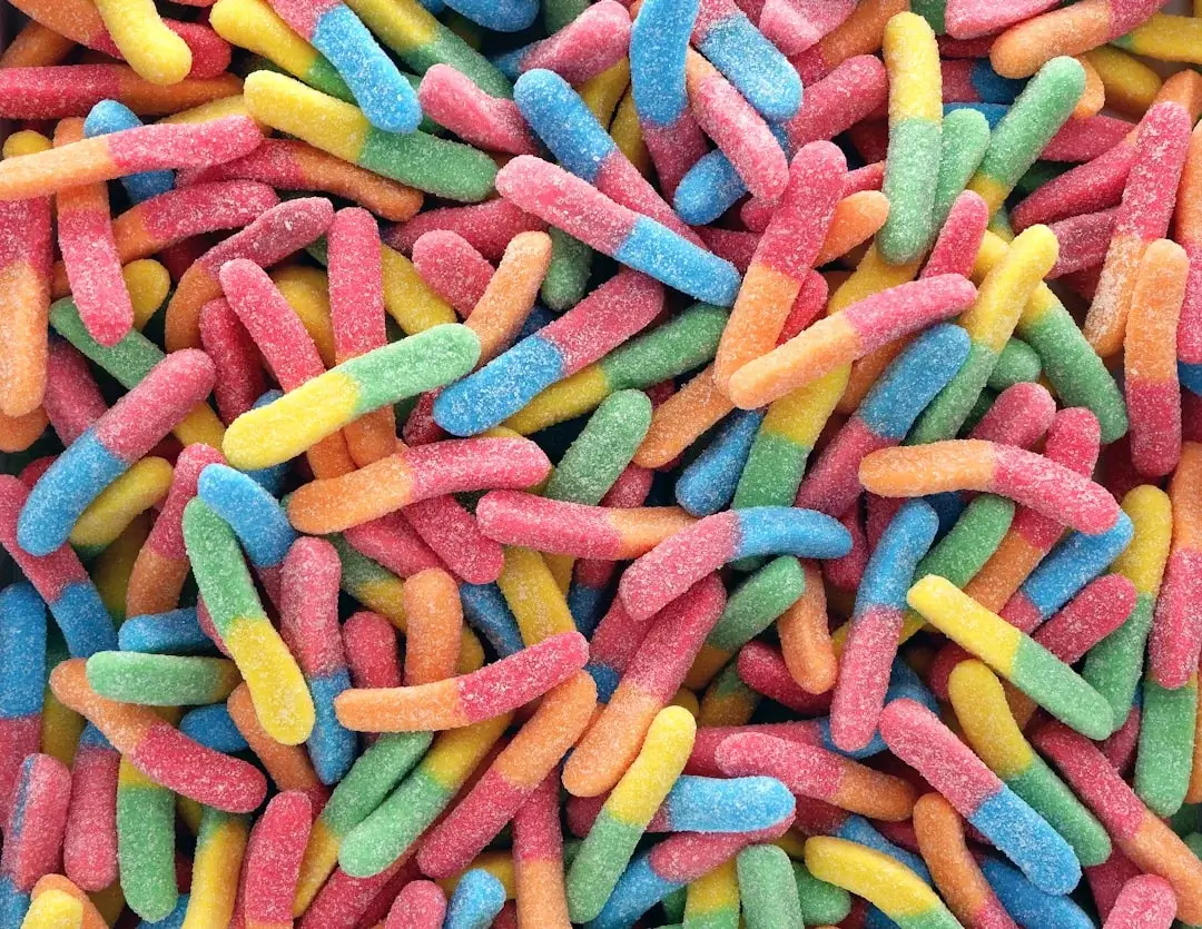 Colorful licorice Candy in twisted shapes, perfect for snacking or gifts.