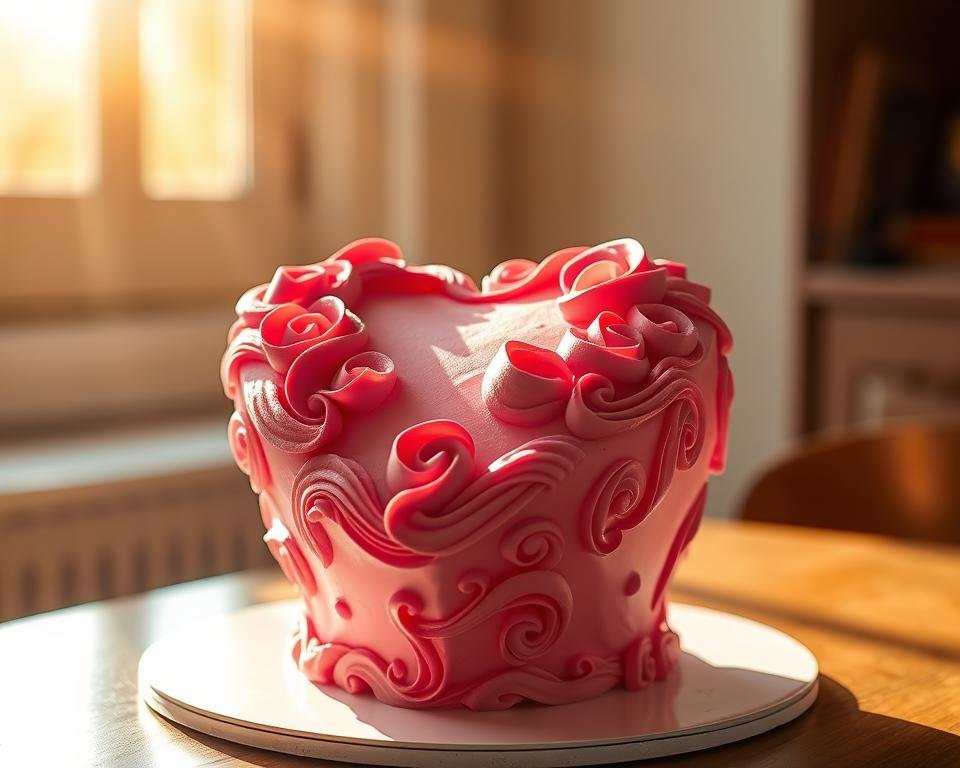 heart cake decoration