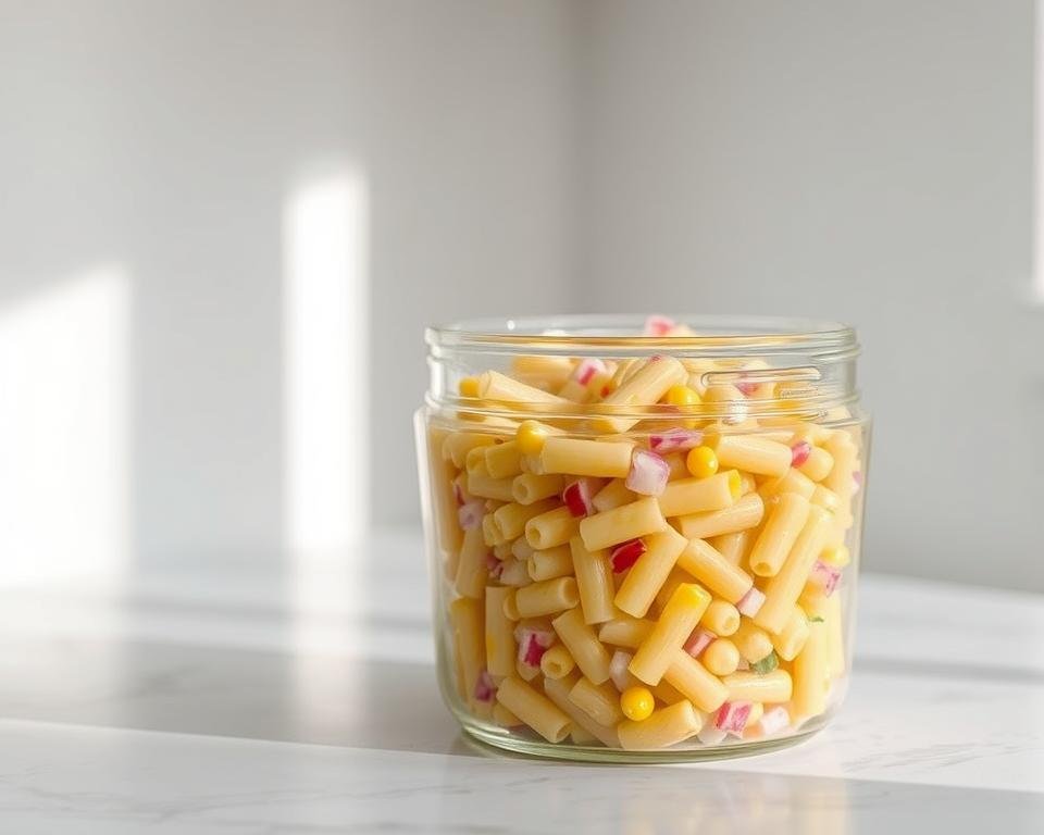 how to store elote pasta salad